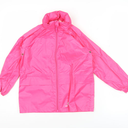 Dry Kids Girls Pink 3-4 Years Waterproof Lightweight Rain Coat Jacket