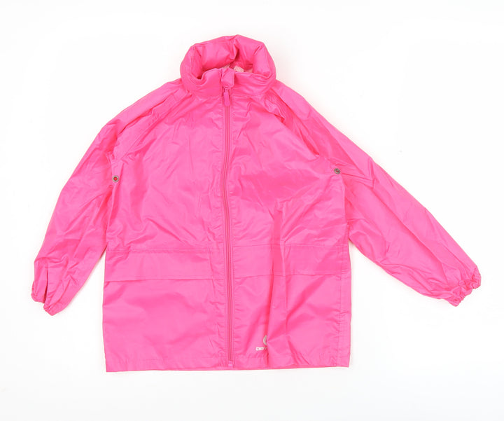 Dry Kids Girls Pink 3-4 Years Waterproof Lightweight Rain Coat Jacket