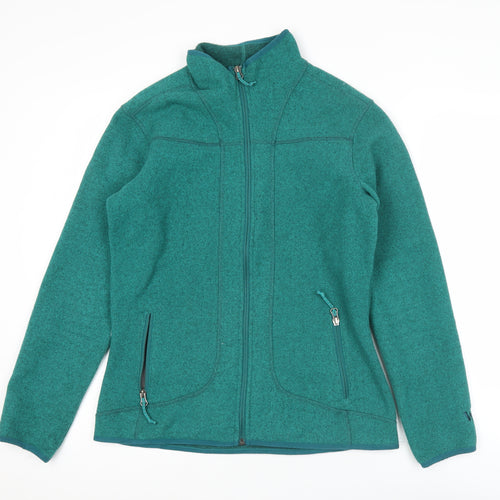 White Sierra Women's Green Fleece Zip Jacket Size M Outdoor Wear