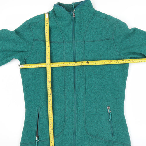 White Sierra Women's Green Fleece Zip Jacket Size M Outdoor Wear
