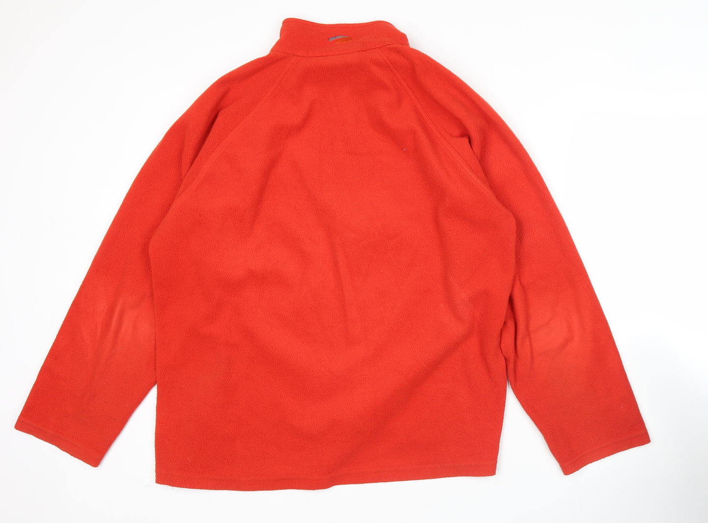 Mountain Life Mens Red Fleece Pullover Sweatshirt Size L Hiking