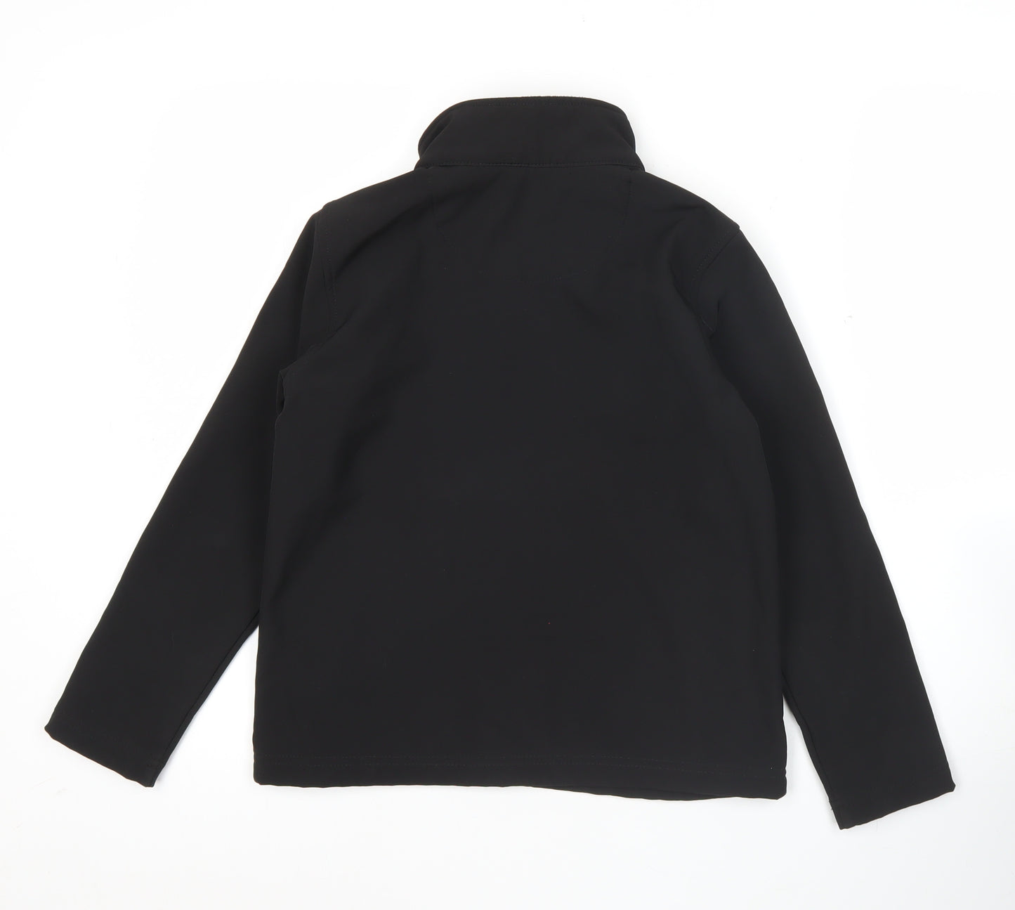 Gelert Boys Black Softshell Jacket Size 9-10 Years Full Zip Outdoor Coat