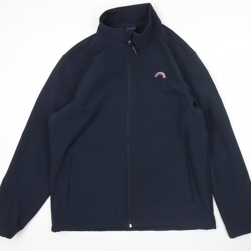 Prounook Women’s Blue Softshell Jacket L Long Sleeve Zip Casual