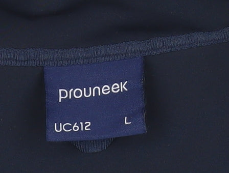 Prounook Women’s Blue Softshell Jacket L Long Sleeve Zip Casual