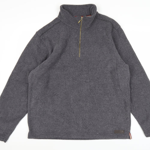 Regatta Men’s Grey Fleece Pullover Sweatshirt L 1/2 Zip Hiking