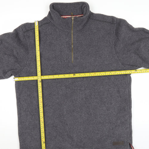 Regatta Men’s Grey Fleece Pullover Sweatshirt L 1/2 Zip Hiking