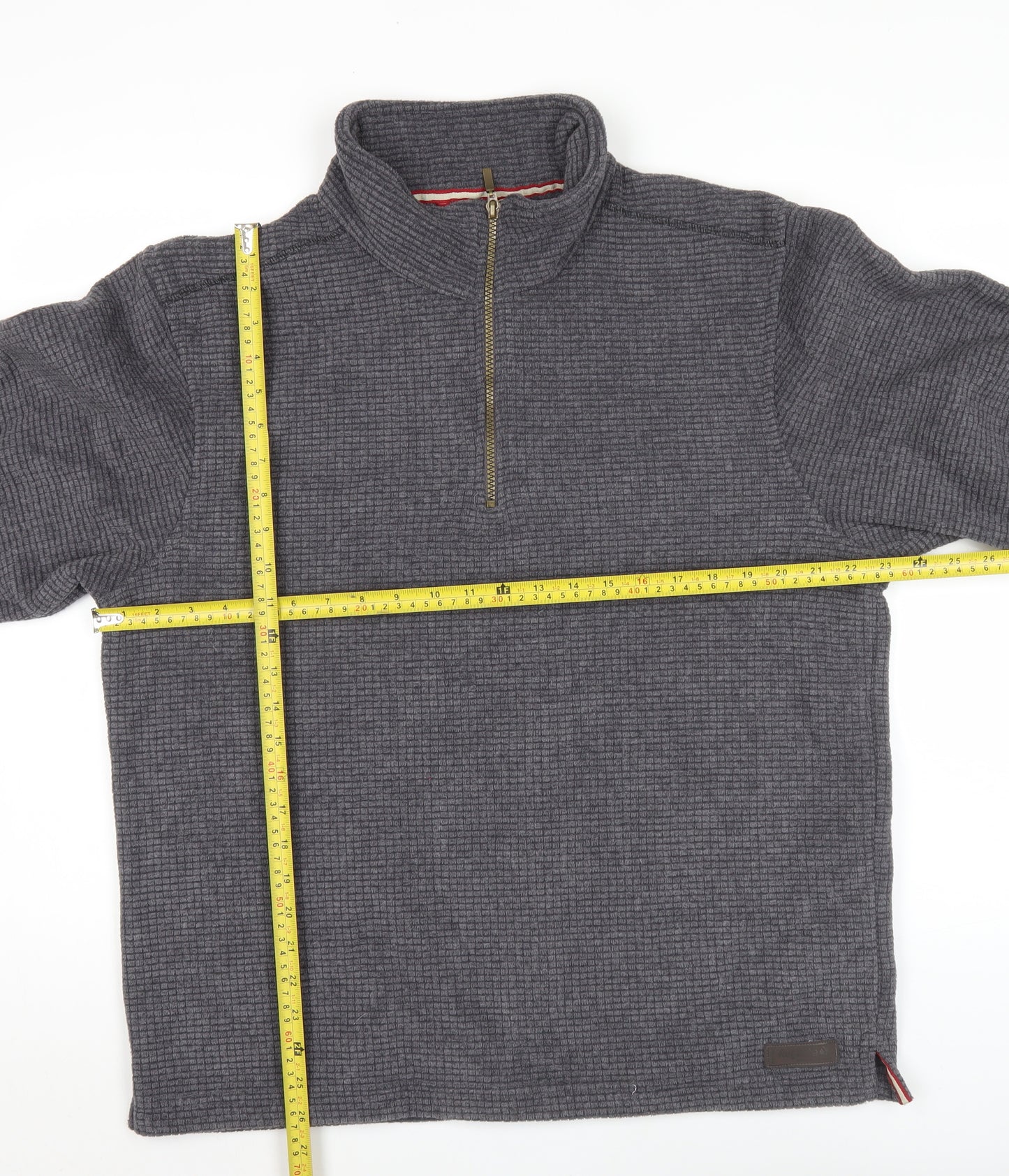 Regatta Men’s Grey Fleece Pullover Sweatshirt L 1/2 Zip Hiking