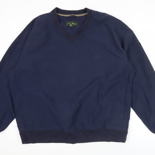 Eddie Bauer Men’s Blue V-Neck Pullover Sweatshirt Size L