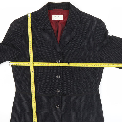 Precis Petite Womens Black Size 14 Suit Jacket Blazer Regular Fit