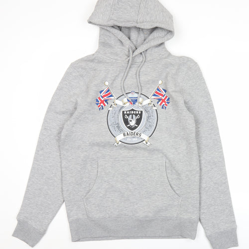 Fanatics Men’s Grey Raiders NFL Hoodie Pullover Size M Sportswear