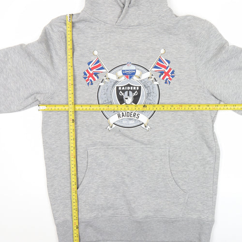 Fanatics Men’s Grey Raiders NFL Hoodie Pullover Size M Sportswear
