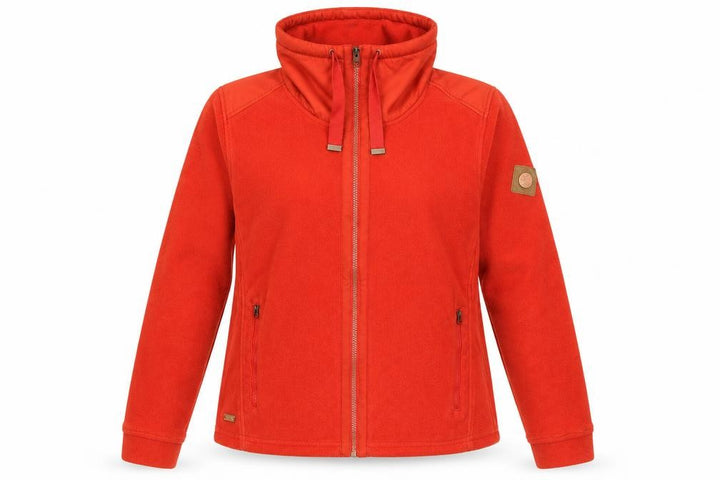 Regatta Women’s Red Fleece Jacket Size 10 Hooded Outdoor Zip Up