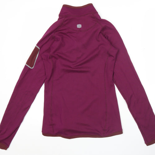Sherpa Women’s Purple Long Sleeve 1/2 Zip Pullover Sweatshirt Size S