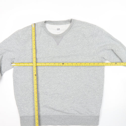 GAP Men’s Grey Sweatshirt Pullover S Regular Fit Fleece Casual