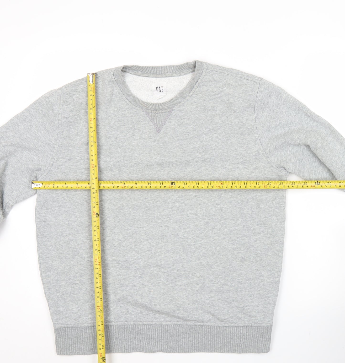 GAP Men’s Grey Sweatshirt Pullover S Regular Fit Fleece Casual