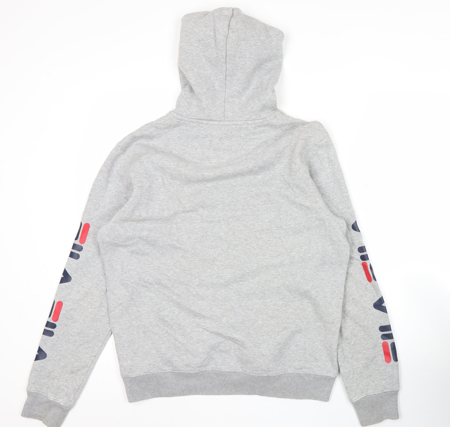 Fila Men’s Grey Pullover Hoodie Sweatshirt Logo Small