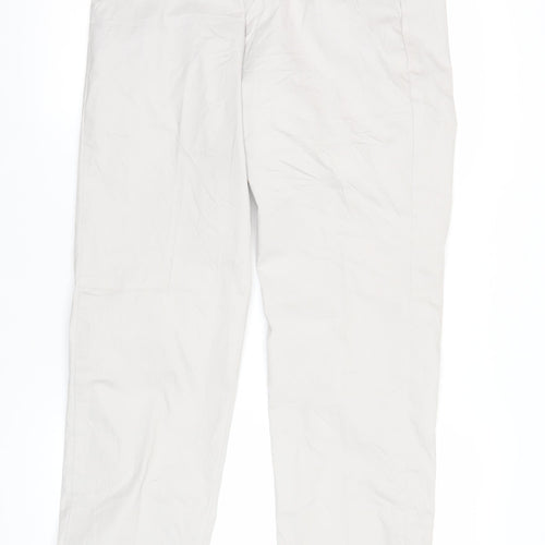 Marks and Spencer Mens Beige Chino Trousers Size 32 Regular Fit