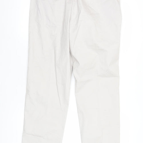 Marks and Spencer Mens Beige Chino Trousers Size 32 Regular Fit