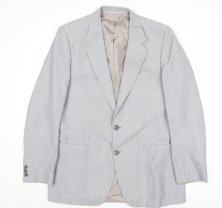 Joshua Taylor Cambridge Men's Grey Striped 40R Blazer Jacket