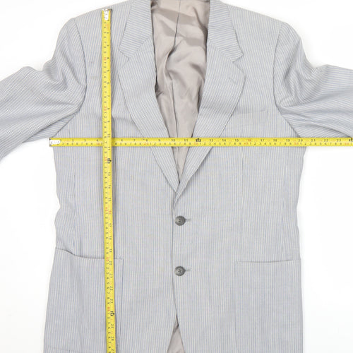 Joshua Taylor Cambridge Men's Grey Striped 40R Blazer Jacket