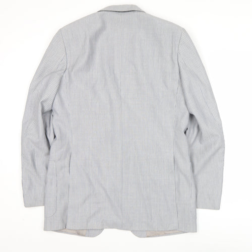 Joshua Taylor Cambridge Men's Grey Striped 40R Blazer Jacket