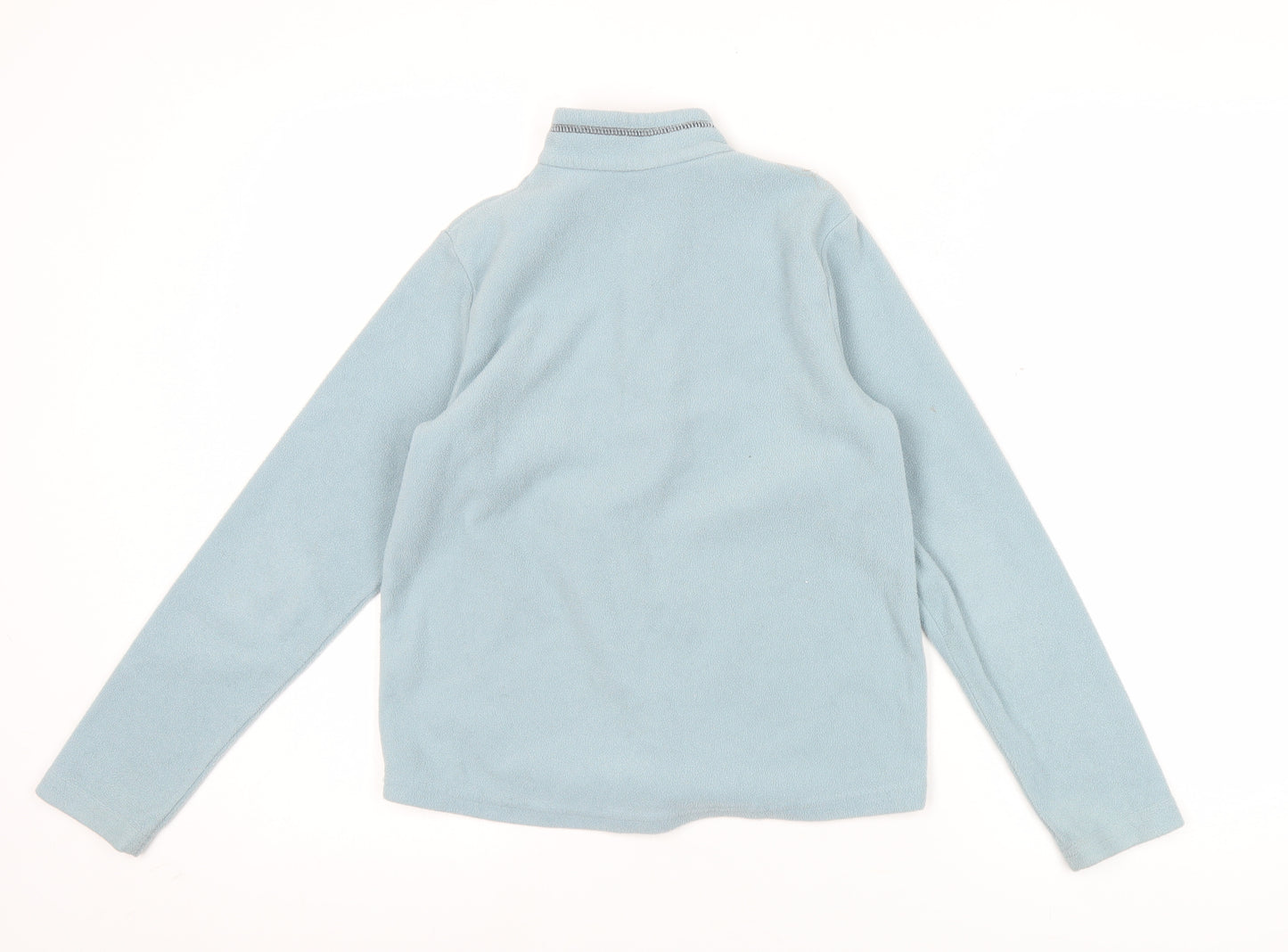 Quechua Boys Blue Fleece Sweatshirt 10-11 Years Half Zip Hiking Top