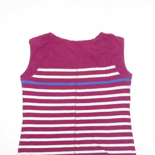 FatFace Womens Size 14 Multicoloured Striped Cotton Tank Top