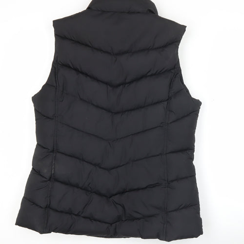 Gap Women’s Black Puffer Waistcoat Size S Sleeveless Quilted Vest