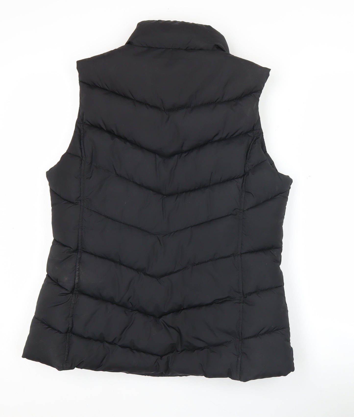 Gap Women’s Black Puffer Waistcoat Size S Sleeveless Quilted Vest