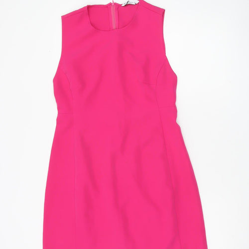 Stradivarius Women’s Pink Sleeveless Sheath Dress Size S