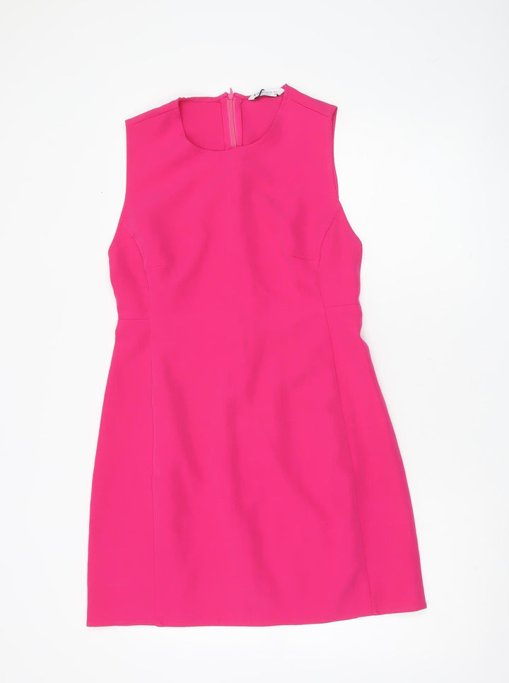 Stradivarius Women’s Pink Sleeveless Sheath Dress Size S
