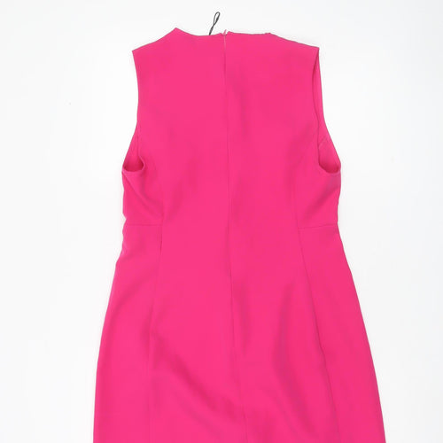 Stradivarius Women’s Pink Sleeveless Sheath Dress Size S