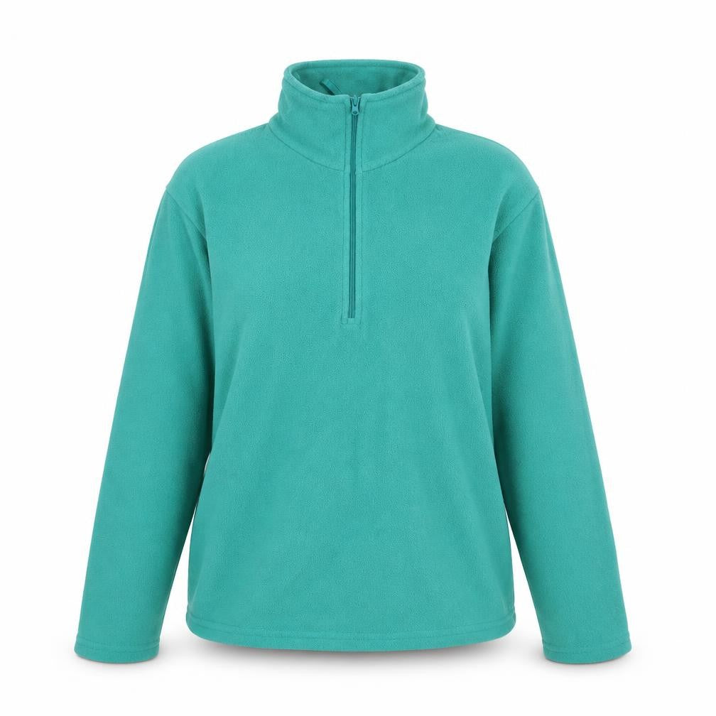 Mountain Warehouse Womens Green Fleece Sweatshirt S Half Zip Hiking Top