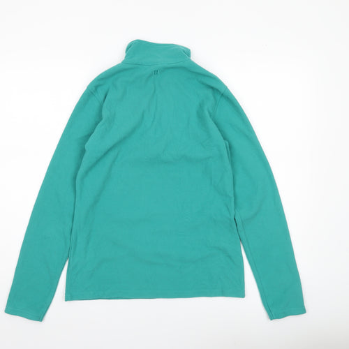 Mountain Warehouse Womens Green Fleece Sweatshirt S Half Zip Hiking Top