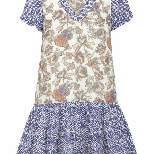 Monsoon Women’s Multicoloured Floral Shift Dress Size 8 Short Sleeve
