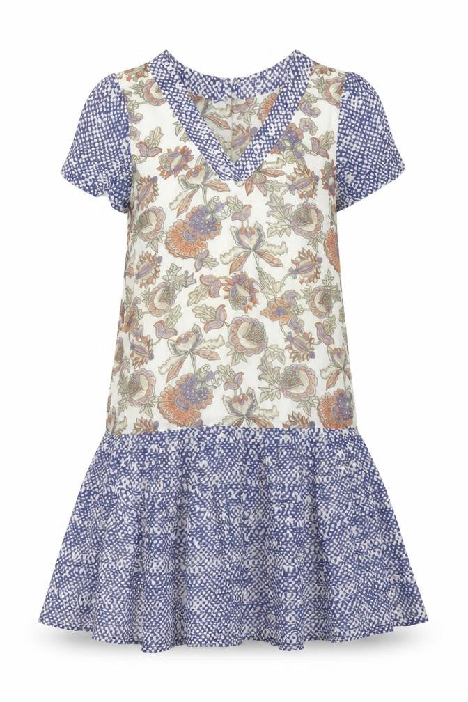 Monsoon Women’s Multicoloured Floral Shift Dress Size 8 Short Sleeve