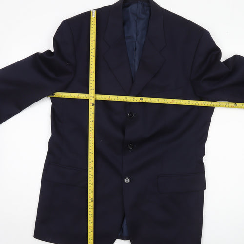 James Barry Men’s Blue Wool Blazer Jacket 40R Short Classic