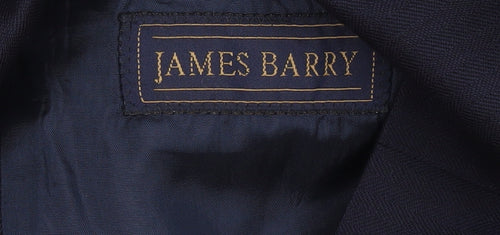 James Barry Men’s Blue Wool Blazer Jacket 40R Short Classic