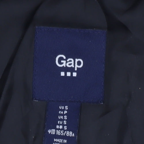 Gap Women’s Black Faux Fur Hooded Puffer Waistcoat Size 8