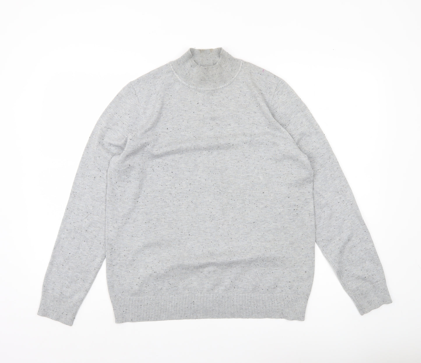 Verve Amie Women’s Grey Mock Neck Pullover Jumper Size L