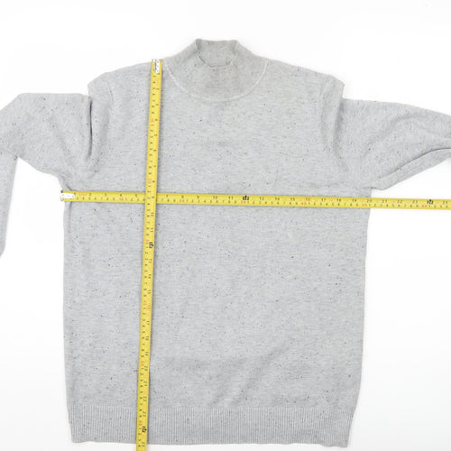Verve Amie Women’s Grey Mock Neck Pullover Jumper Size L