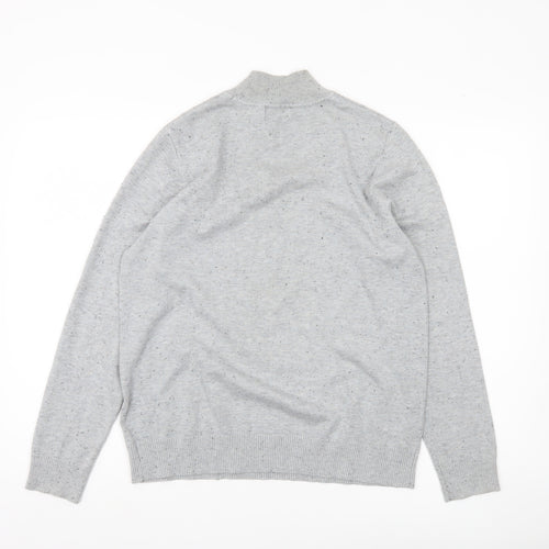Verve Amie Women’s Grey Mock Neck Pullover Jumper Size L