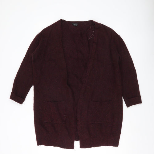 Topshop Women’s Purple Cardigan UK 8 Long Sleeve Knit Jumper