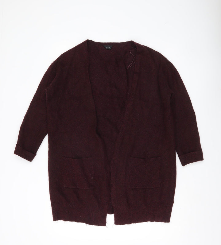 Topshop Women’s Purple Cardigan UK 8 Long Sleeve Knit Jumper