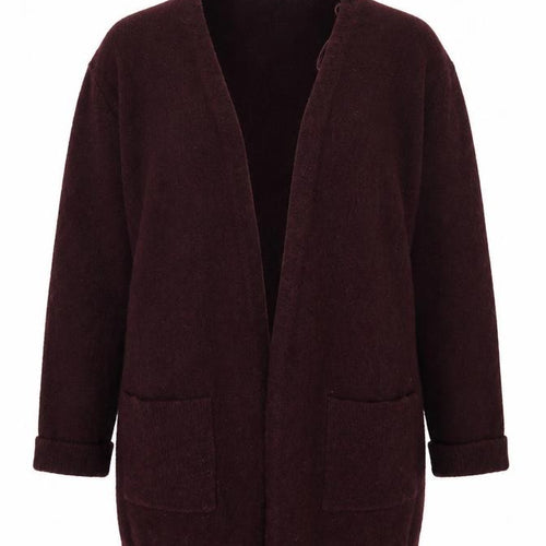 Topshop Women’s Purple Cardigan UK 8 Long Sleeve Knit Jumper