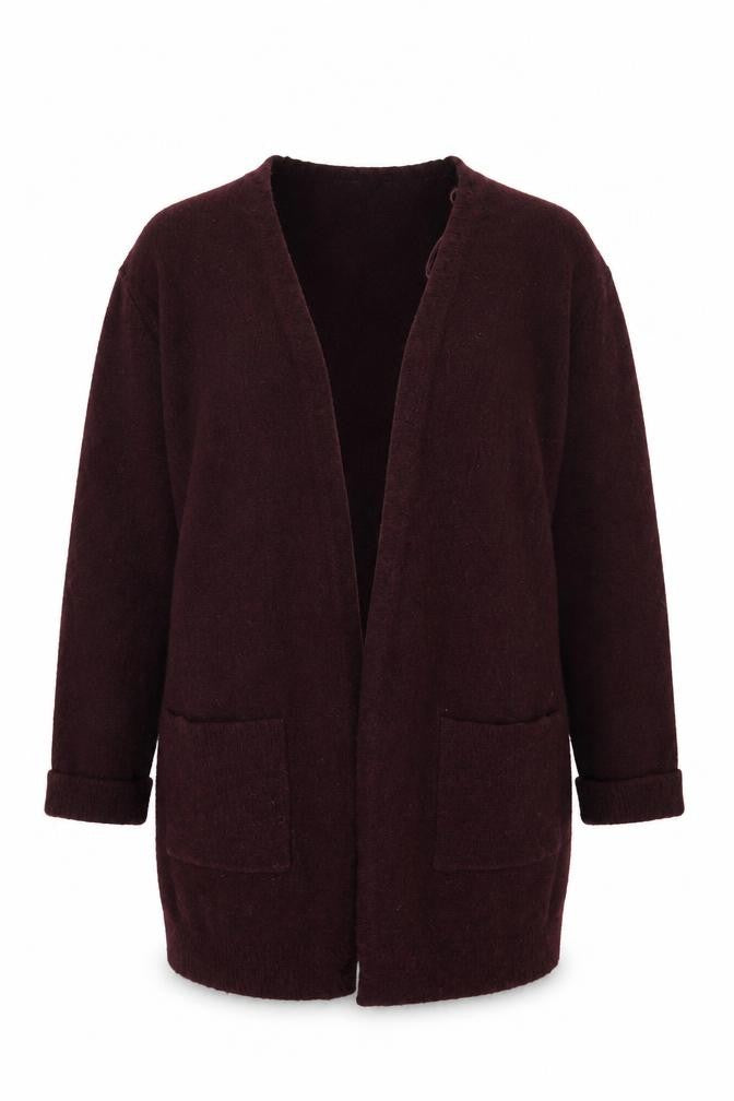 Topshop Women’s Purple Cardigan UK 8 Long Sleeve Knit Jumper