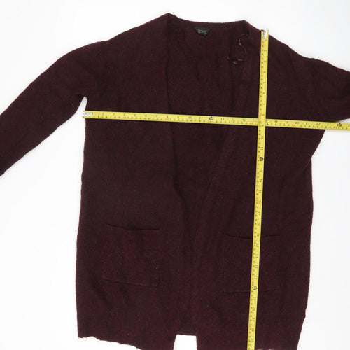 Topshop Women’s Purple Cardigan UK 8 Long Sleeve Knit Jumper