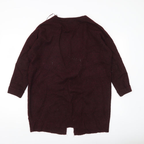 Topshop Women’s Purple Cardigan UK 8 Long Sleeve Knit Jumper