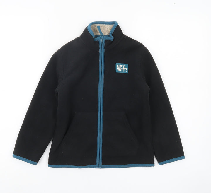 Wild Free Boys Black Fleece Jacket 6-7 Years Full Zip Casual Coat