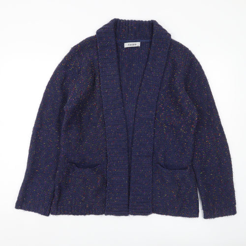 Alexara Women’s Blue Chunky Knit Long Sleeve Cardigan Size S